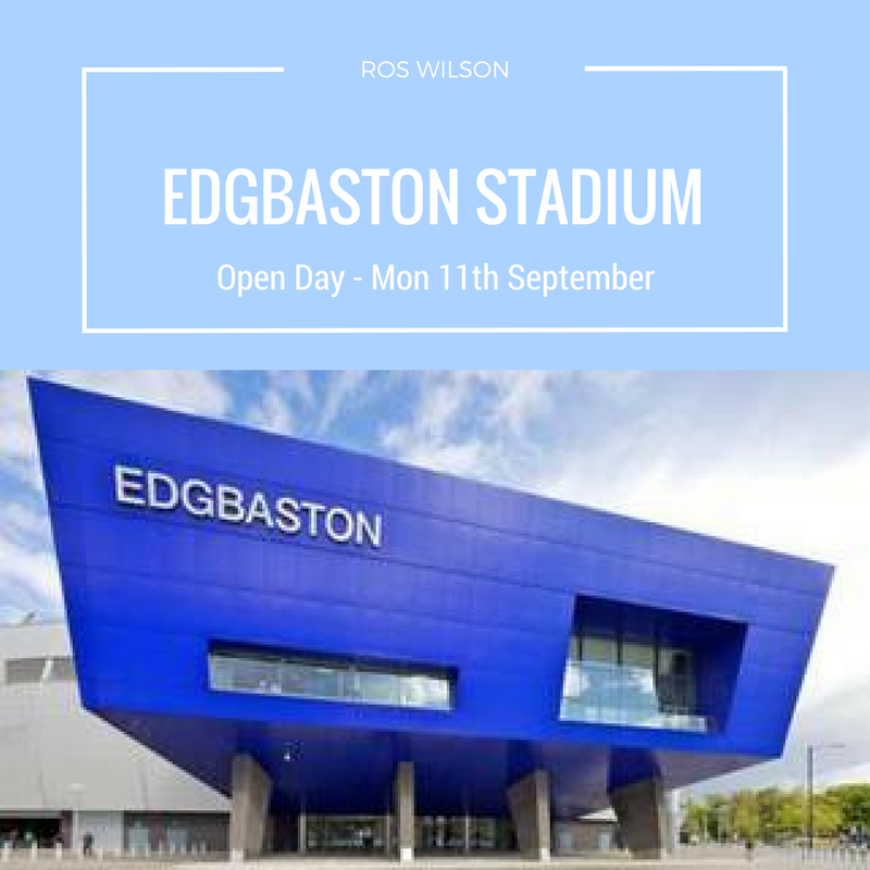 ros wilson edgbaston stadium guest blog