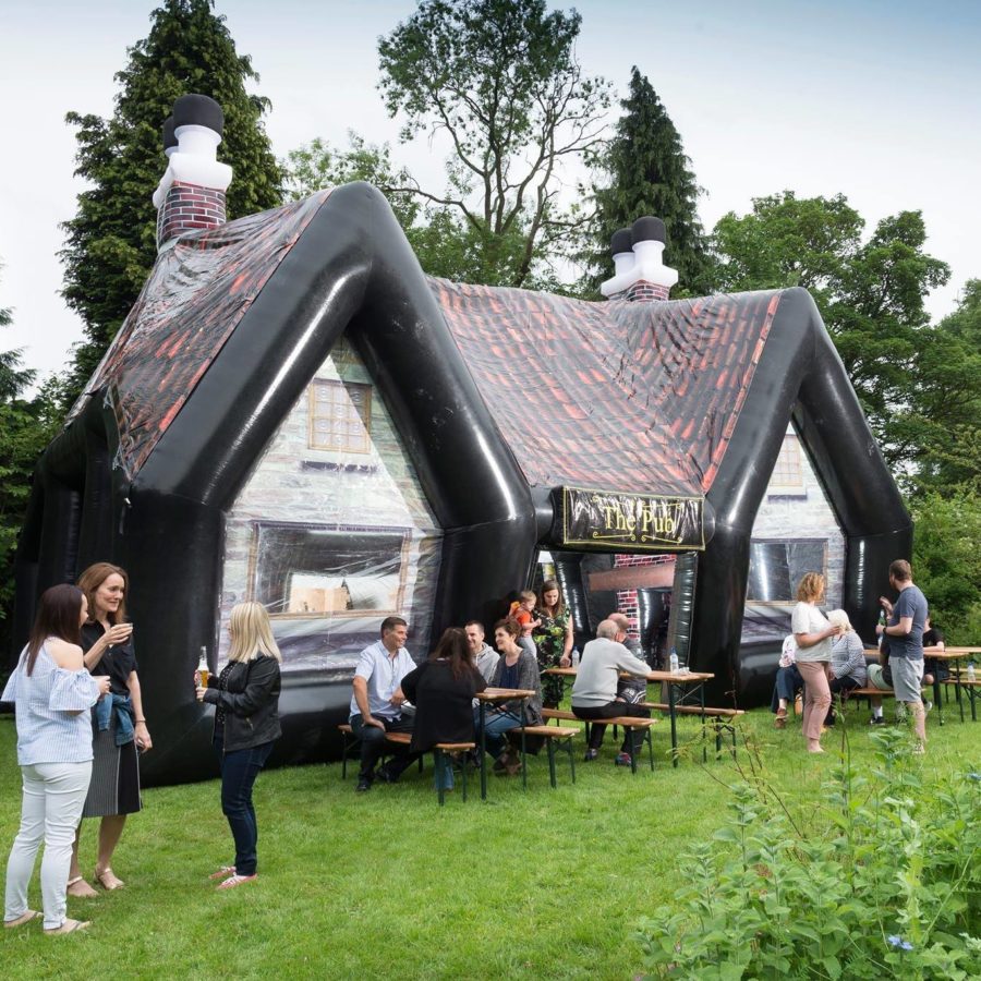 inflatable pub networking
