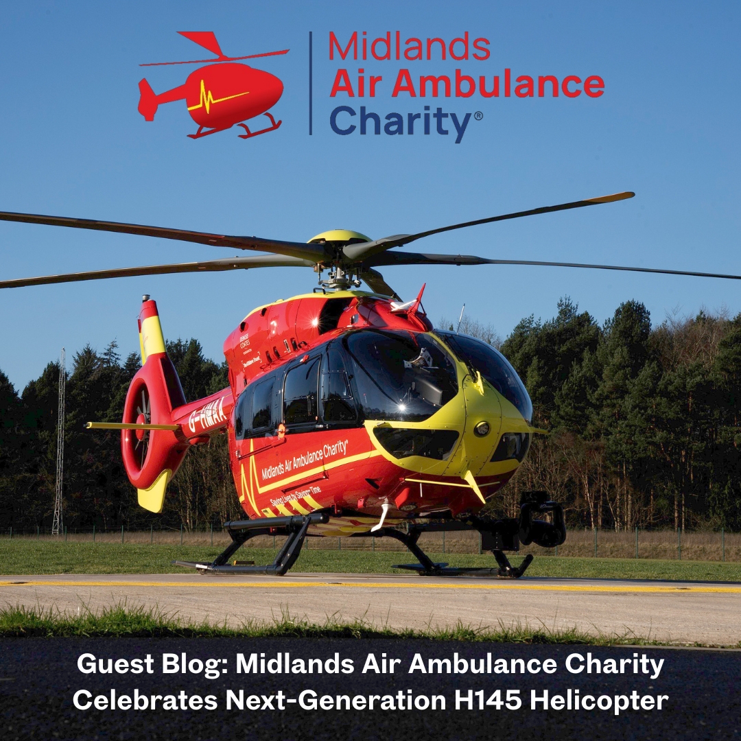 midlands air ambulance celebrates new helicopter